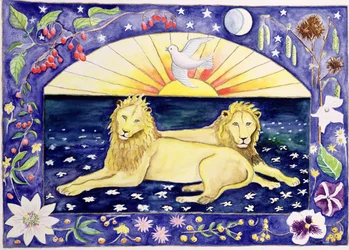 Lions (december måned fra en kalender)